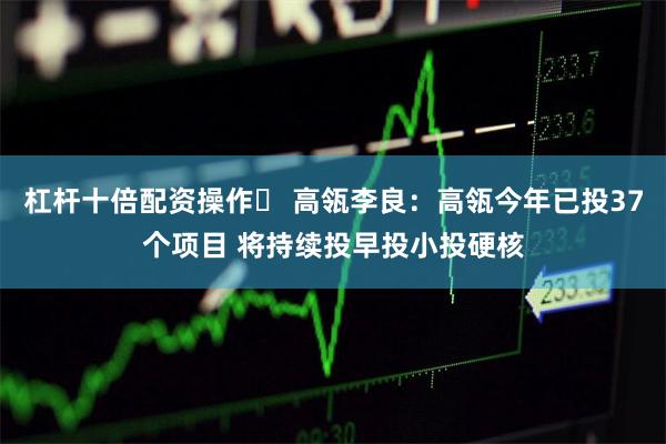 杠杆十倍配资操作	 高瓴李良：高瓴今年已投37个项目 将持续投早投小投硬核